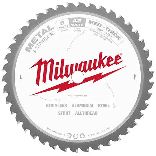 Milwaukee 48-40-4515 8 in. Metal Cutting Circular Saw Blade New