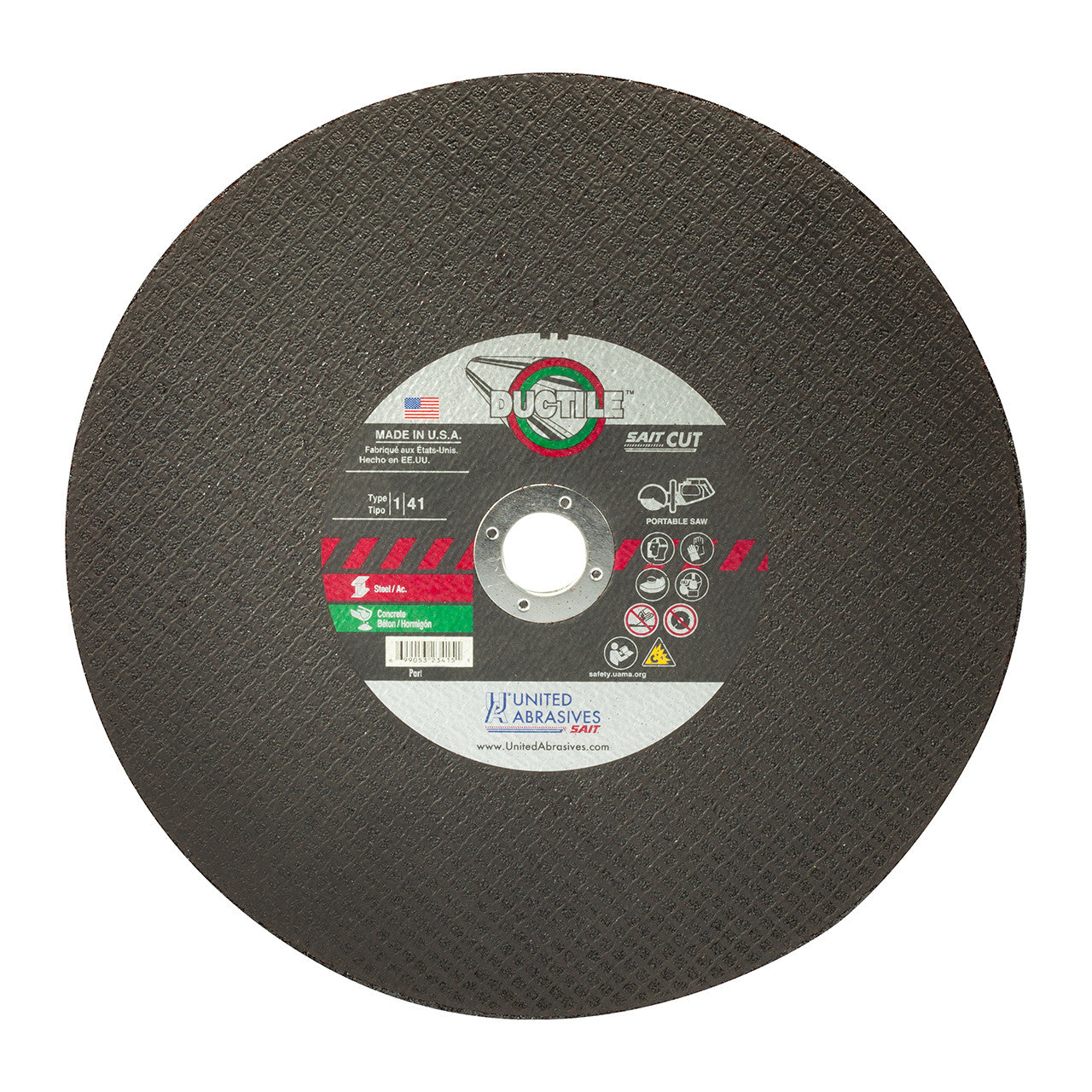 United Abrasives 23453 14X1/8X1 Ductile Heavy Duty Specialty Portable