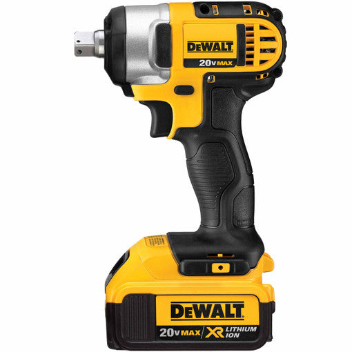 DeWalt DCF880M2 20 V MAX Lithium Ion 1/2 In. Impact Wrench Kit with Detent Pin, New