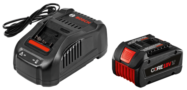 Bosch GXS18V-01N14 18 V CORE18 V Starter Kit with (1) CORE18 V 6.3 Ah Battery (New) - ToolSteal.com