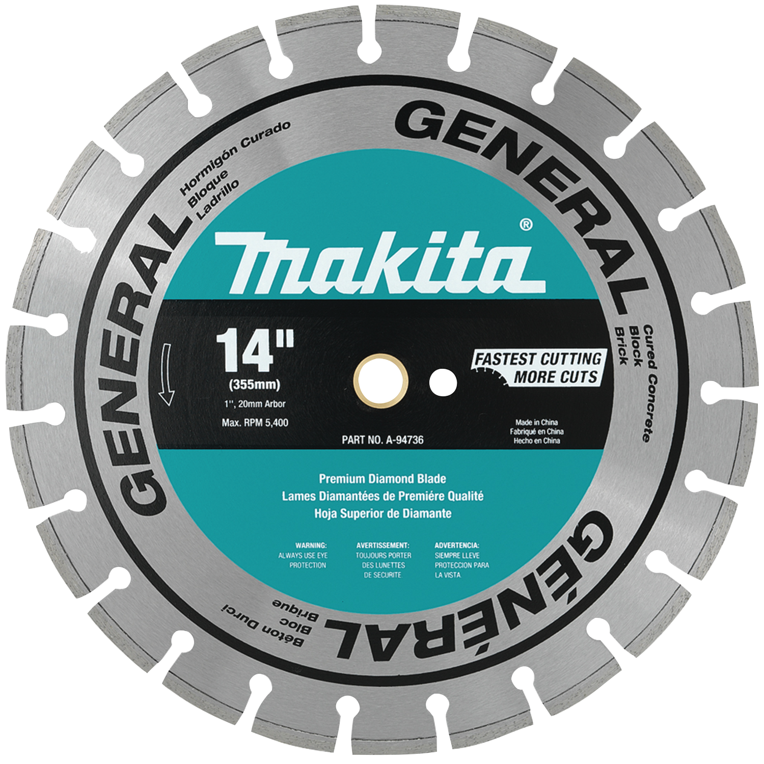 Makita B-69624 7 Diamond Blade, Segmented, General Purpose 