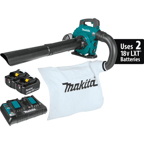 Makita XBU04PTV 36V 18V X2 LXT Brushless Blower Kit with Vacuum Attachment Kit 5.0Ah, New