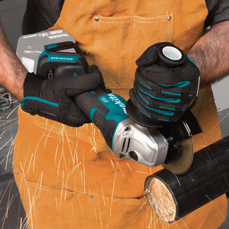 Makita XAG11Z 18V LXT Lithium‑Ion Brushless Cordless 4‑1/2 in. / 5 in. Paddle Switch Cut‑Off/Angle Grinder, with Electric Brake, Tool Only, New