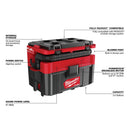 Milwaukee 0970-80 M18 FUEL PACKOUT 2.5 Gallon Wet/Dry Vacuum, Reconditioned