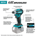 Makita XDT19T-R 18V LXT Lithium‑Ion Brushless Cordless Quick‑Shift Mode 4‑Speed Impact Driver Kit 5.0Ah, Reconditioned