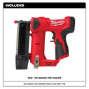 Milwaukee 2540-80 M12 Pin Nailer 23ga Bare Tool, Reconditioned