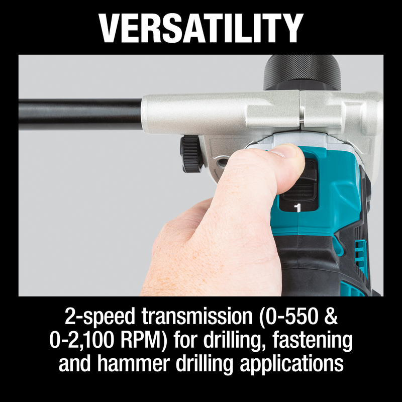 Makita XPH14T-R 18V LXT Lithium‑Ion Brushless Cordless 1/2 in. Hammer Driver‑Drill Kit 5.0Ah, Reconditioned