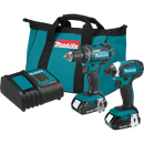 Makita CT225SYX-R 18V LXT Lithium‑Ion Compact Cordless 2‑Pc. Combo Kit 1.5Ah, Reconditioned