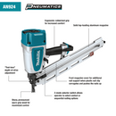 Makita AN924-R 21 degree Full Round Head 3‑1/2 in. Framing Nailer, Reconditioned