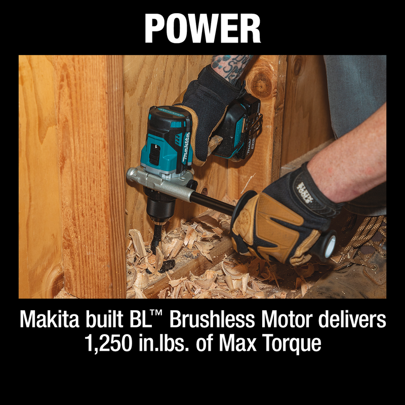 Makita XPH14T-R 18V LXT Lithium‑Ion Brushless Cordless 1/2 in. Hammer Driver‑Drill Kit 5.0Ah, Reconditioned