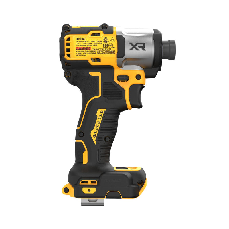 DeWalt DCF845B 20V MAX XR Brushless Lithium-Ion 1/4 in. Cordless 3-Speed Impact Driver Tool Only, New