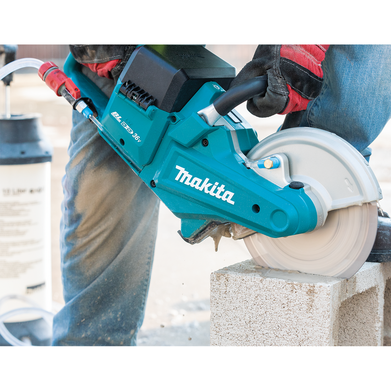 Makita XEC01PT1-R 36V 18V X2 LXT Brushless 9 in. Power Cutter Kit, with AFT, Electric Brake, 4 Batteries 5.0 Ah, Reconditioned