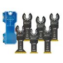 Milwaukee Imperial Blades IBOATV-6 One Fit Storm Titanium Metal/Wood Variety Pack 6PC + Free Case, New