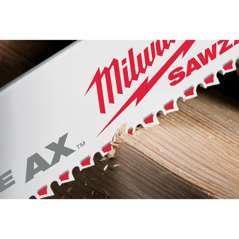 Milwaukee 48-00-5027 12 in. 5 TPI The Ax Sawzall Blade 5 Pk, New