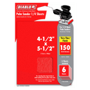 Diablo DCS045150S06G 4-1/2 in. x 5-1/2 in. Palm Sander 1/4 Sheet 150 Grit, New
