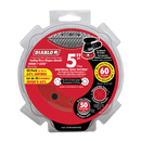Diablo DCD050060H50G 5 in. 60 Grit ROS Hook & Lock Discs, New