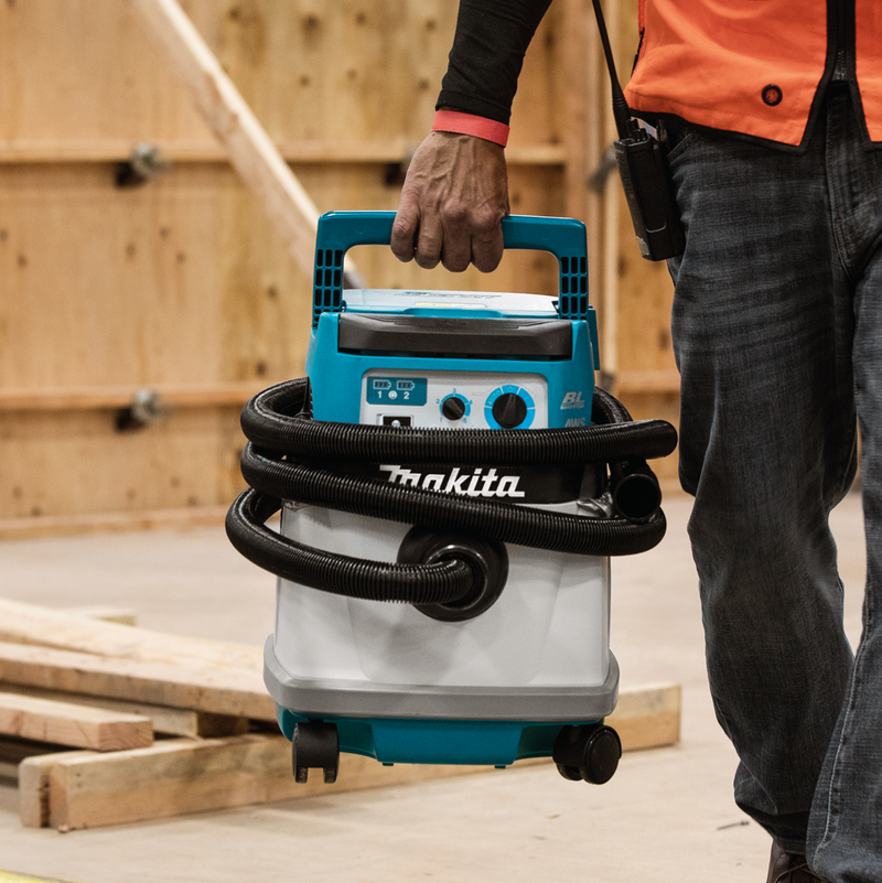 Makita XCV25ZUX-R 36V 18V X2 LXT Brushless 4 Gallon HEPA Filter Dry Dust Extractor/Vacuum, AWS, Tool Only, Reconditioned