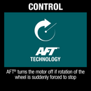 Makita XAG25Z 18V LXT Lithium‑Ion Brushless Cordless 4‑1/2 in. / 5 in. X‑LOCK Angle Grinder, with AFT, Tool Only, New