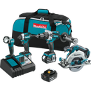 Makita XT449T 18V LXT® Lithium‑Ion Brushless Cordless 4‑Pc. Combo Kit (5.0Ah), (New) - ToolSteal.com