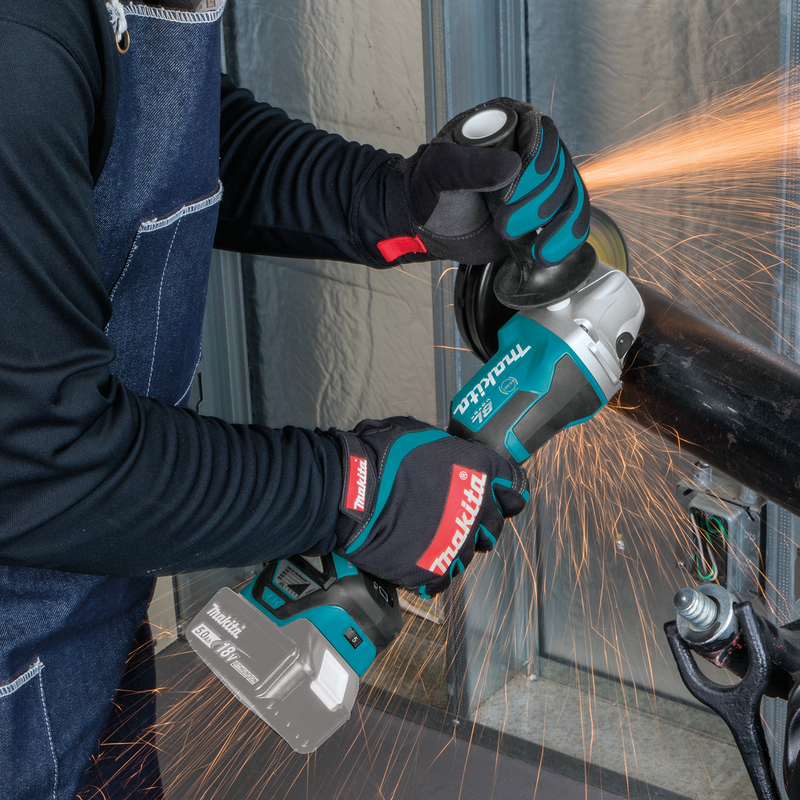 Makita XAG21ZU R 18V Li Ion Brushless Angle Grinder w Paddle Switch an