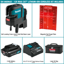 Makita SK106DNAX 12V Max CXT Lithium‑Ion Cordless Self‑Leveling Cross‑Line/4‑Point Red Beam Laser Kit 2.0Ah, New