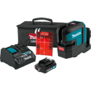 Makita SK105DNAX 12V max CXT Lithium‑Ion Cordless Self‑Leveling Cross‑Line Red Beam Laser Kit 2.0Ah, New