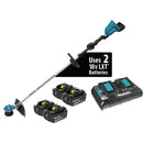 Makita XRU09PT1 36V Brushless Cordless String Trimmer Kit with 4 Batteries, (New) - ToolSteal.com
