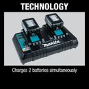 Makita DC18RD-R 18V LXT Rapid Charger and BL1850B-2, 5.0Ah PLUS Contractor Bag Reconditioned