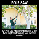 Makita XUX02SM1X4-R 18V LXT Lithium‑Ion Brushless Cordless Couple Shaft Power Head Kit With 13 in. String Trimmer & 10 in. Pole Saw Attachments 4.0Ah, Reconditioned