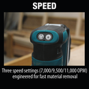 Makita XOB01T-R 18V LXT Lithium‑Ion Cordless 5 in. Random Orbit Sander Kit 5.0Ah, Reconditioned