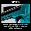 Makita XCU04CM1-R 36V 18V X2 LXT Brushless 16 in. Chain Saw Kit with 4 Batteries 4.0Ah, Reconditioned