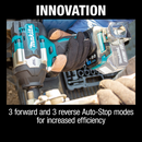 Makita XWT17Z 18V LXT Lithium‑Ion Brushless Cordless 4‑Speed Mid‑Torque 1/2 in. Sq. Drive Impact Wrench w/ Friction Ring Anvil, Tool Only, New