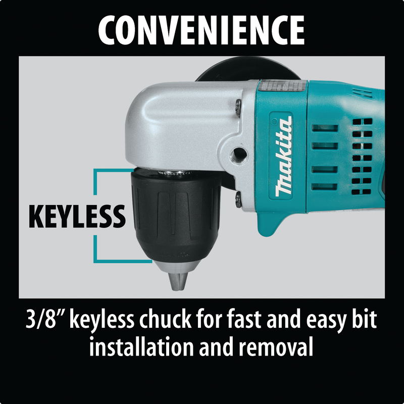 Makita XAD02-R 18V LXT Li‑Ion Cordless 3/8 in. Angle Drill Kit 3.0Ah Reconditioned