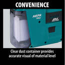 Makita XRH011TX-R 18V LXT Lithium‑Ion Brushless Cordless 1 in. Rotary Hammer Kit, accepts SDS‑PLUS bits, w/ HEPA Dust Extractor, 5.0Ah (Reconditioned)