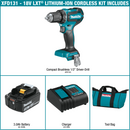 Makita XFD131-R 18V LXT Lithium‑Ion Brushless Cordless 1/2 in. Driver‑Drill Kit 3.0Ah, Reconditioned
