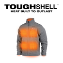 Milwaukee 204G-21L M12 Heated Toughshell Jacket - Gray Large, New