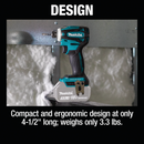 Makita XDT19Z 18V LXT Lithium‑Ion Brushless Cordless Quick‑Shift Mode 4‑Speed Impact Driver, Tool Only, New