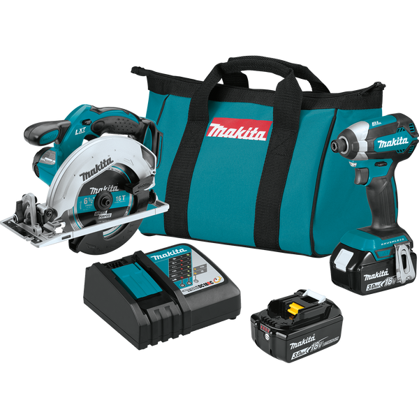 Makita XT283X1 18V LXT® Lithium‑Ion Cordless 2‑Pc. Combo Kit (3.0Ah), (New) - ToolSteal.com