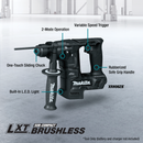 Makita XRH06ZB-R 18V LXT Lithium‑Ion Sub‑Compact Brushless Cordless 11/16 in. Rotary Hammer, accepts SDS‑PLUS bits, Tool Only (Reconditioned)