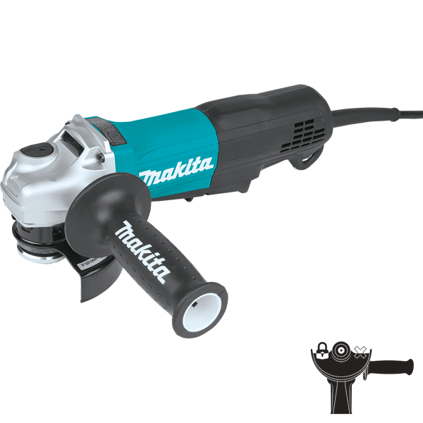 Makita GA5053R 4‑1/2 in. / 5 in. Paddle Switch Angle Grinder, with Non‑Removable Guard, New