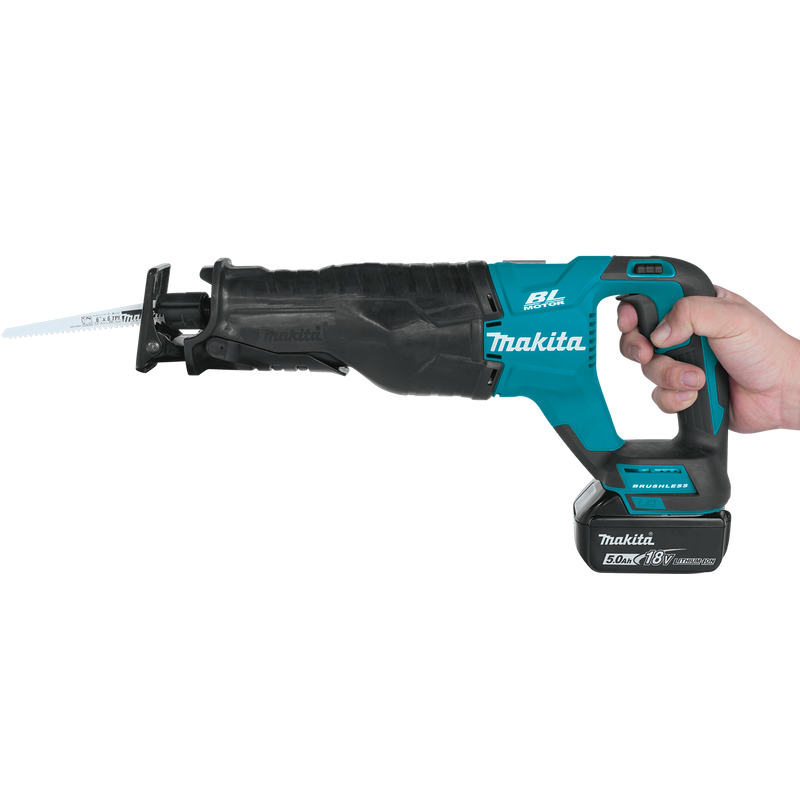 Makita XRJ05T 18V LXT® Lithium‑Ion Brushless Cordless Recipro Saw Kit (5.0Ah), (New) - ToolSteal.com