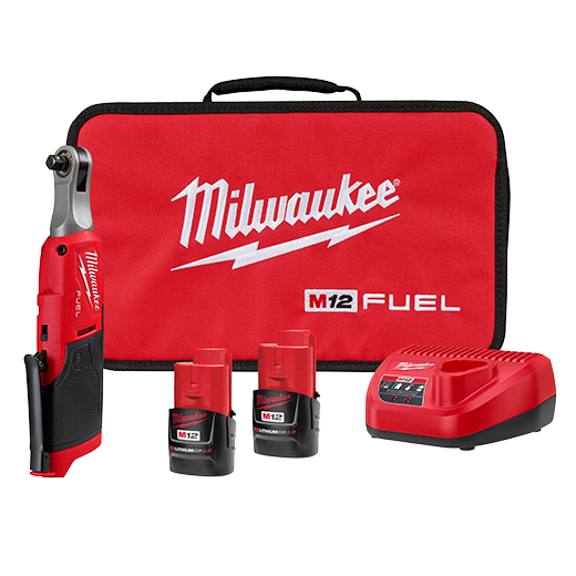 Milwaukee 2567-22 M12 FUEL 3/8 in. High Speed Ratchet Kit, New