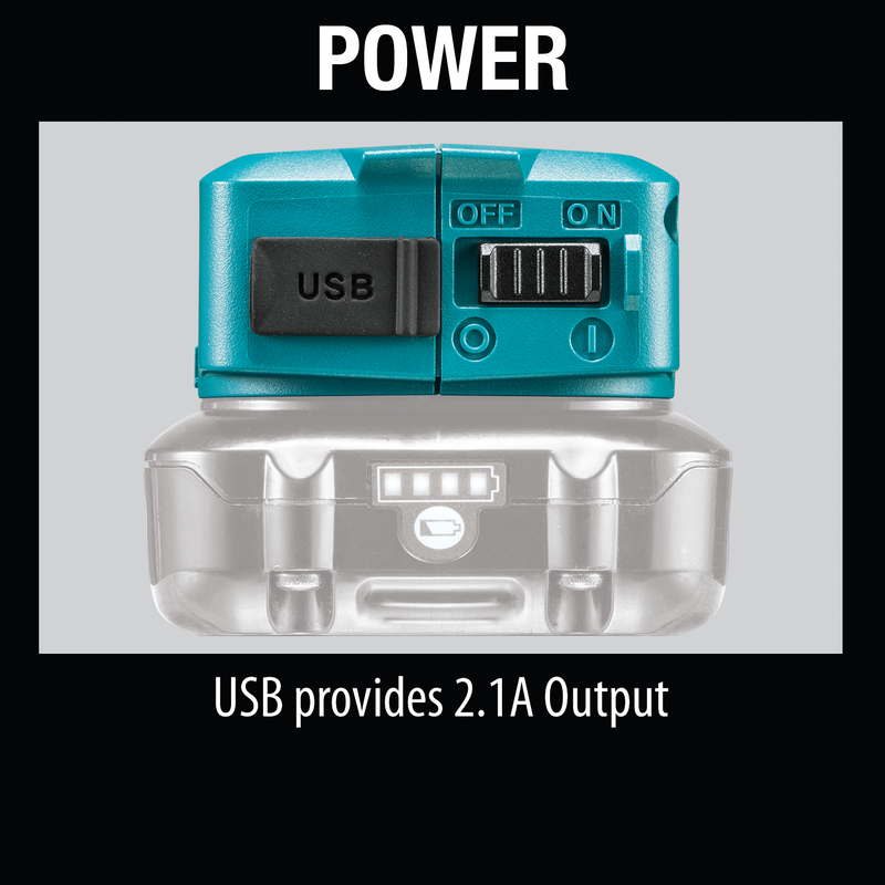 Makita ADP08 12V max CXT Li‑Ion Compact Cordless Power Source, Power Source Only, New
