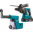 Makita XRH011TWX 18V LXT Lithium‑Ion Brushless Cordless 1 inch Rotary Hammer Kit, accepts SDS‑PLUS bits, w/ HEPA Dust Extractor Attachment 5.0Ah, New