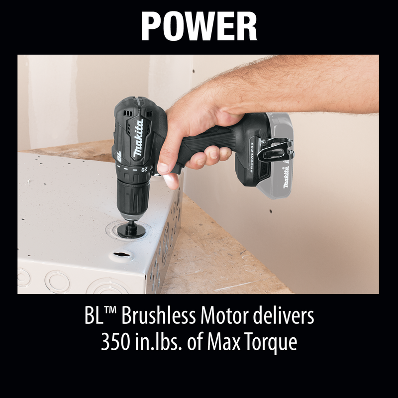 Makita XFD11ZB-R 18V LXT Lithium‑Ion Sub‑Compact Brushless Cordless 1/2 in. Driver‑Drill, Tool Only, Reconditioned