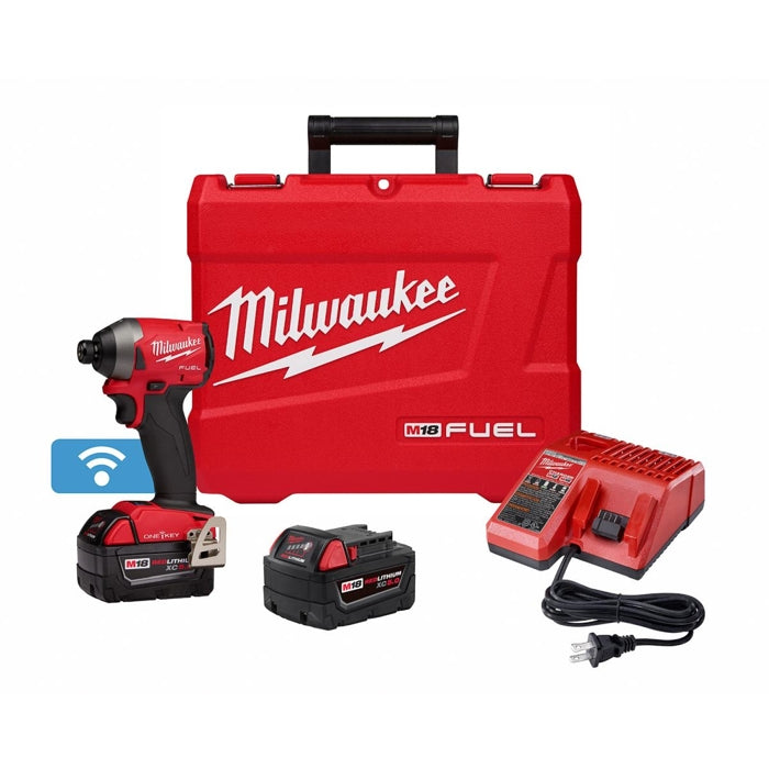 Milwaukee 2857-22 M18 Fuel 1/4 In. Hex Impact Driver, One-Key, XC Kit, New