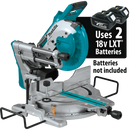 Makita XSL06Z-R 36V 18V X2 LXT Brushless 10 in. Dual‑Bevel Sliding Compound Miter Saw with Laser, Tool Only, Reconditioned