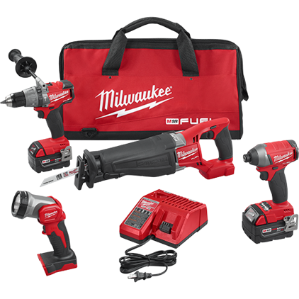 Milwaukee 2896-24 M18 FUEL™ 4-Tool Combo Kit, (New) - ToolSteal.com