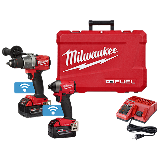 Milwaukee 2996-22 M18 FUEL™ 2-Tool Hammer Drill & Impact Driver w/ ONE-KEY™ Combo Kit (New) - ToolSteal.com