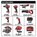 Milwaukee 2998-27 M18 Fuel 7 Piece Combo Kit, New